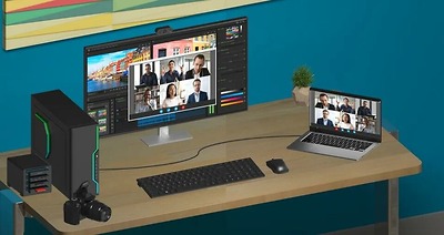 Intel ra mắt Thunderbolt Share cho phép hai máy tính có thể điều khiển lẫn nhau, chia sẻ chuột, bàn phím, màn hình, file dữ liệu chỉ bằng một sợi cáp