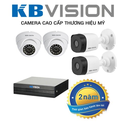 bộ 4 camera quan sát KBVISISON