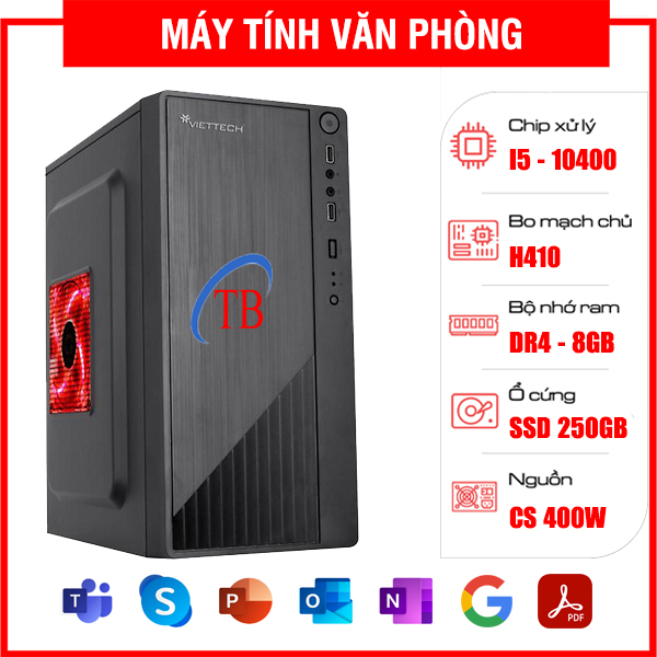 PC Văn Phòng TBM (i5 10400/H410/8GB RAM/250GB SSD)