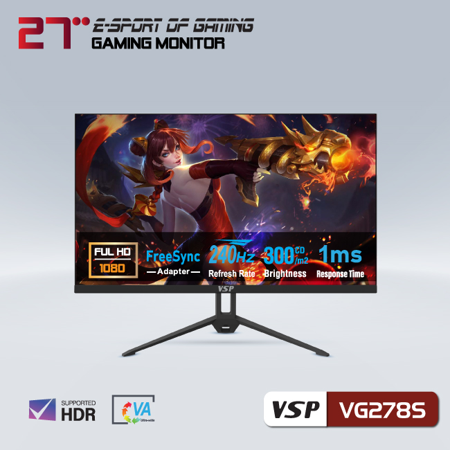 Màn hình VSP Esport Gaming 27inch - VG278S