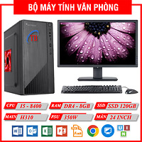 BỘ PC Văn Phòng TBM (i5 8400/H310/8GB RAM/120GB SSD/Màn 24 inch)