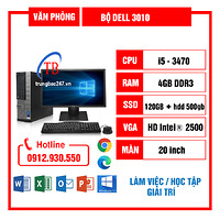 Bộ Máy Tính Dell Đồng Bộ TBC (i5 3470/4GB RAM/120GB SSD/500gb hdd/Màn 20 inch)