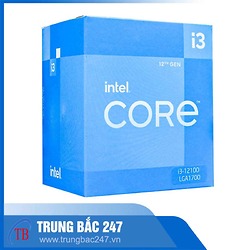 CPU INTEL CORE I3-12100 (3.3GHZ TURBO UP TO 4.3GHZ, 4 NHÂN 8 LUỒNG, 12MB CACHE, 58W)- SOCKET INTEL LGA 1700)