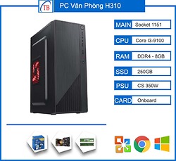 PC Văn Phòng TBM (i3 9100/H310/8GB RAM/250GB SSD)