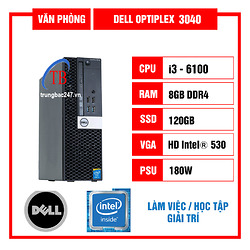 Cây Máy tính Dell Optiplex 3040 SFF intel core i3 6100, Ram 8GB dùng cho văn phòng