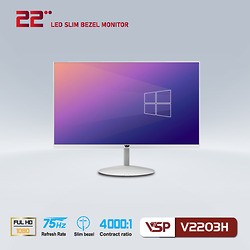 Màn hình phẳng LED VSP 22inch tràn viền V2203H - White