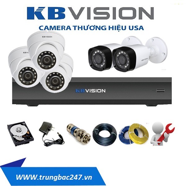 bộ 4 camera quan sát KBVISISON