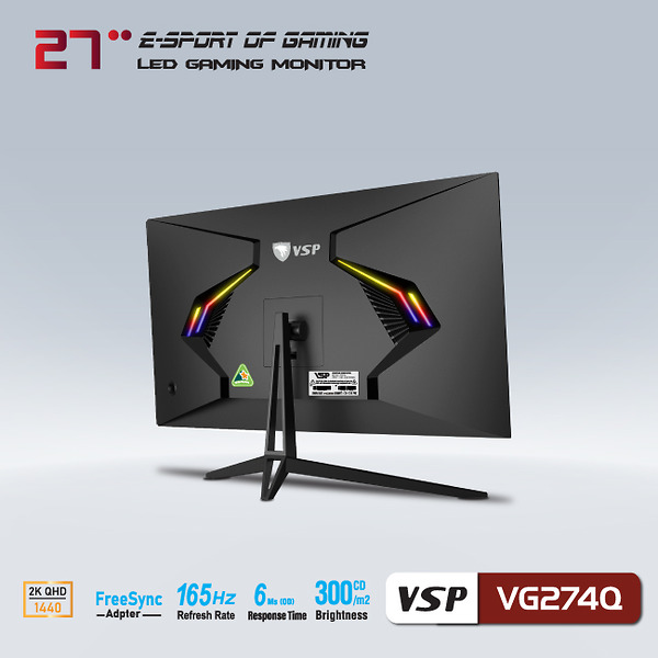 Màn hình phẳng VSP 27inch 2K eSport Gaming VG274Q
