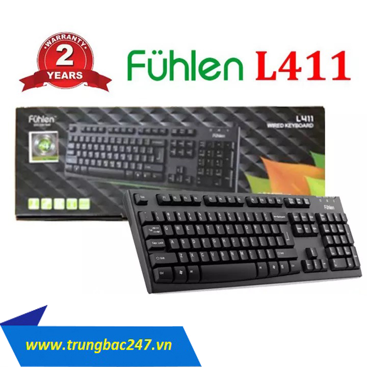 Bàn phím Fuhlen L411 USB Black